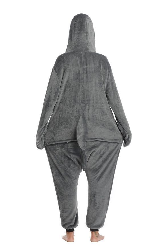 Пижама кигуруми женская Jamboo Акула серая XL (175-185 см) J401760 фото